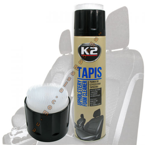 Хімчистка для всіх видів тканини(аерозоль з щіткою) K2 Tapis, K206B, 600мл