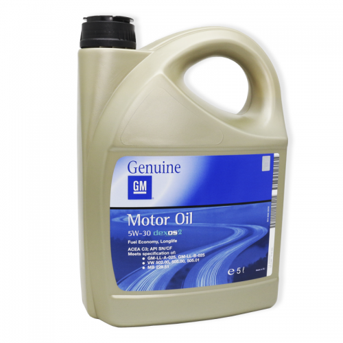 GM Motor Oil 5W-30 Dexos2 - оригинальное синтетическое масло для двигателя, 1942003, 5л GM Motor Oil 5W-30 Dexos2 - оригинальное синтетическое масло для двигателя, 1942003, 5л