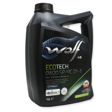 Wolf Ecotech 0W20 SP/RC D1-3 - мастило синтетичне для двигуна, 1049891, 4л