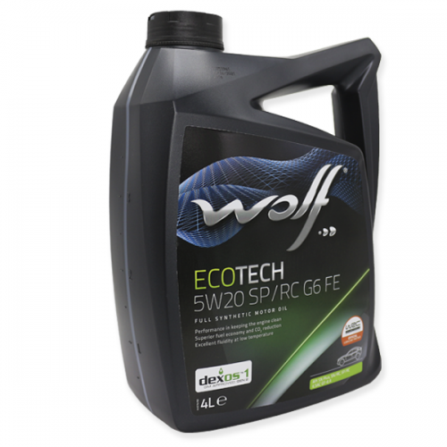 Wolf Ecotech 5W20 SP/RC G6 FE- мастило синтетичне для двигуна, 1047277, 4л